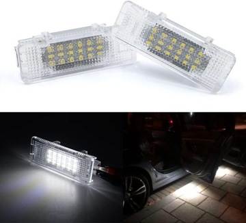 2KS LED PODSVÍCENÍ DVEŘE BMW E39 X5 E53 Z8 E52