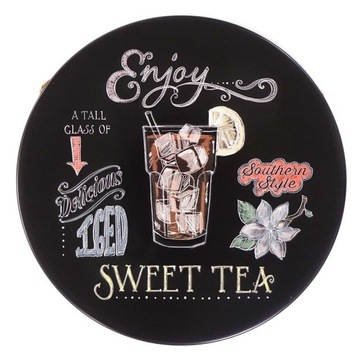 Tabliczka dekoracyjna metalowa ENJOY SWEET TEA