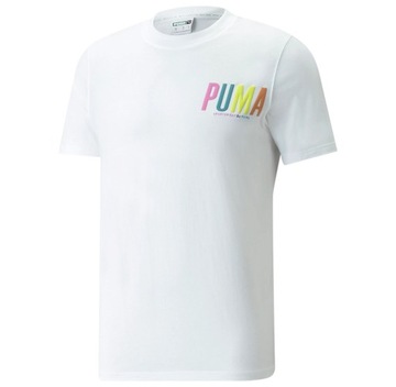 T-SHIRT PUMA SWXP GRAPHIC 533623 02 BIAŁY R. L