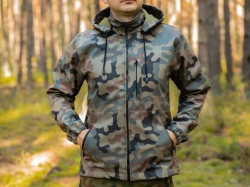 Куртка SOFTSHELL Camo WATERPROOF с капюшоном, размер 4XL