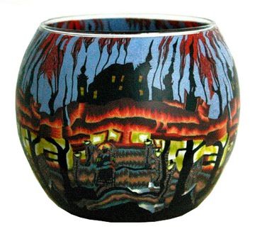 LAMPION WITRAŻOWY NA T-LIGHT MEDYTACJA JOGA