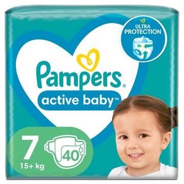 Pieluszki Pampers Active Baby 7 15-19 kg 40 szt.