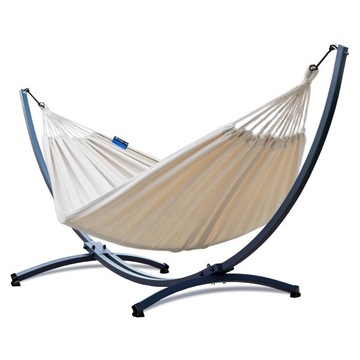 POTENZA stelaż ocynk + hamak ROMA XL 220x160 ecru