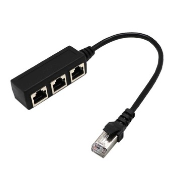 Разветвитель кабеля локальной сети Ethernet от 1 до 3