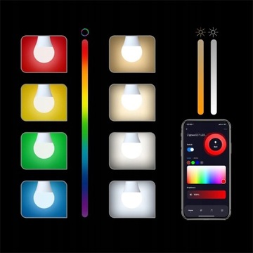 TUYA ZIGBEE 10W E27 RGB светодиодная лампа
