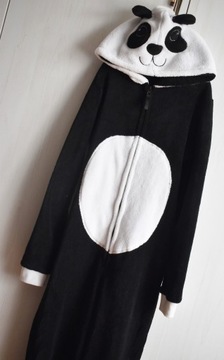 Piżama kigurumi onesie XS 34 polarowa panda kombinezon ciepła z kapturem