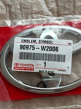 TOYOTA C-HR ZNAK LOGO KRYT ZADNÍ 90975-W2006