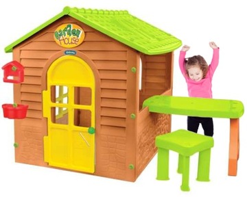 Садовый дом для детей со стулом стула