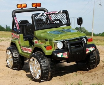 Автомобиль на аккумуляторе для 2 человек весом до 50 кг Огромный внедорожник Drifter Pilot 2.4.