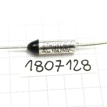 Bezpiecznik Termiczny 128C 10A 250V Proffuse TZ TCO osiowy