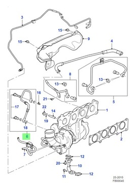 NOVÝ PŘÍVOD OLEJ DO TURBO JAGUAR XF XJ 2.0 T