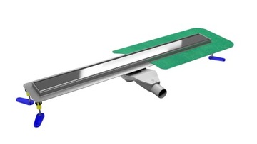 SIEME odpływ liniowy prysznicowy 80cm Clear zestaw