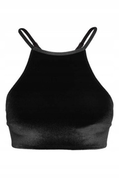 H&M 38 M bluzka TOP KOSZULKA WELUROWY