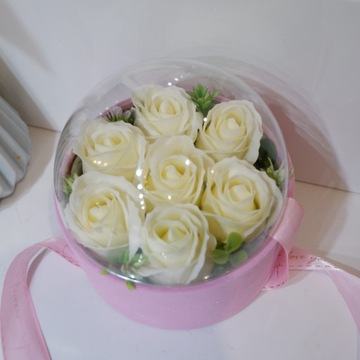 Цветочная Коробка Коробка Цветы Мыло Розы День Матери