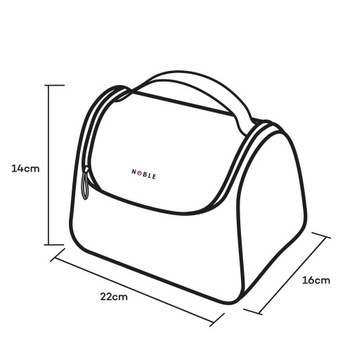 Набор из 2х женских косметичек для косметики NOBLE.