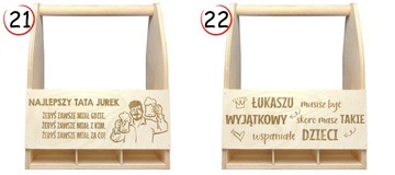 ЯЩИКА ДЛЯ ПИВА ДЛЯ ПАПА ПОДАРОК ​​НА ДЕНЬ ОТЦА С СВОИМ ИМЕНЕМ