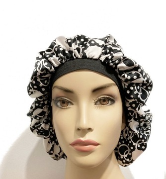 Шапочка из польского атласа, кудри афро-локоны