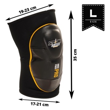 Наколенники StormCloud Combat, черные, L