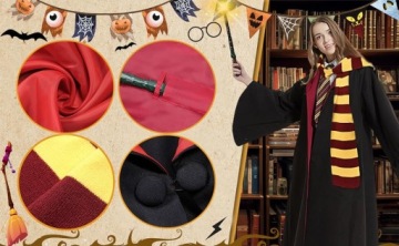 НАБОР ГАРРИ ПОТТЕРА, НАБОР НАКИДКИ ВОЛШЕБНИКА, РАЗМЕР XL