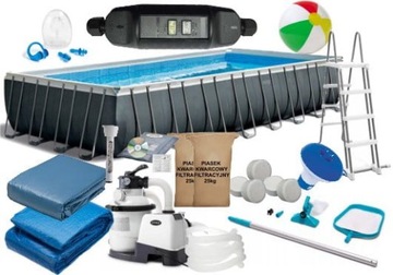 INTEX Каркасный садовый бассейн 975x488x132см 21в1