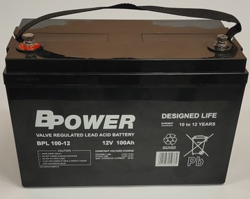 Akumulator żelowy AGM 100Ah BPOWER do UPS