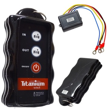 PILOT DO WYCIĄGARKI BEZPRZEWODOWY 12V-24v PROFESJONAL TITANIUM