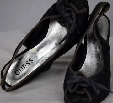 GUESS BUTY SANDAŁY NA KOTURNIE R.37/38