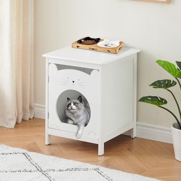 Кошачий домик, кошачий шкаф для туалетов кошек и маленьких кошек 47,5×50,8×60,5см