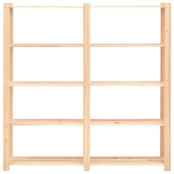 vidaXL Полки с 5 полками 3 шт 170x38x170 см сосна 500 кг