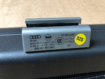 AUDI A6 4K C8 MŘÍŽKA ROLETA KUFRU 4K9861691