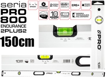 Poziomnica PRO800 Endurance 2Plus2 150cm 2% spadku