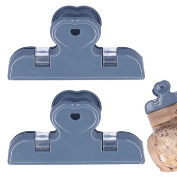 x2 KLIPSY DO ZAMYKANIA TOREBEK ŻYWNOŚCI DUŻE 11 CM