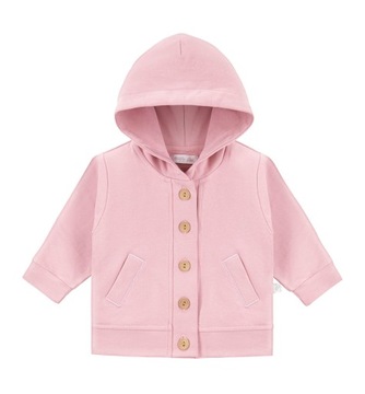 Bluza dresowa niemowlęca BASIC róż 74