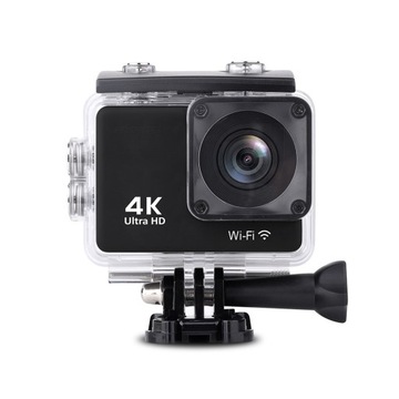 Kamera sportowa 4K Full HD Wi-Fi 16Mpx wodoodporna szerokokątna + akcesoria