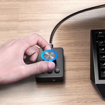 Портативный USB-контроллер громкости. Простая установка. Многофункциональный на 360°.