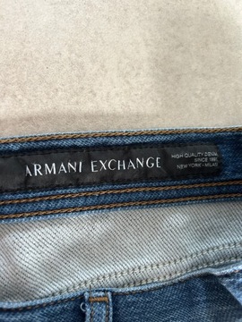 Armani Exchange spodnie Slim rozm 38-32 pas 100 cm