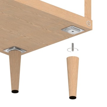 Крепление на ножки, монтажный комплект с листом М8