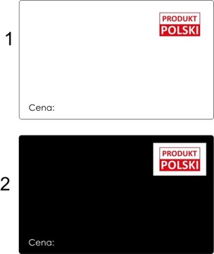 CENÓWKI LAMINOWANE PRODUKT POLSKI + SZPILKI 40szt Cenki do mięsnego