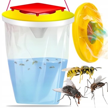 PUŁAPKA NA MUCHY XXL Z WABIKIEM NA OWADY NA MUCHY KOŃSKIE DO STAJNI OBORY