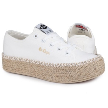 Buty, trampki damskie Lee Cooper WHITE