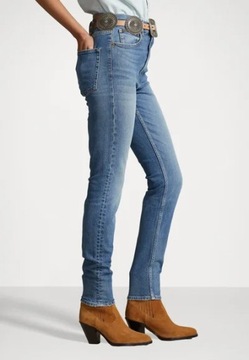 Spodnie jeansy damskie POLO RALPH LAUREN niebieskie 30R