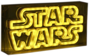 Lampka Neonowa STAR WARS LOGO Gwiezdne Wojny Oryginalna Licencjonowana