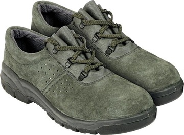 Półbuty robocze buty przewiewne skóra Welur r.42