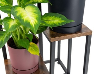 ПОДСТАВКА ДЛЯ ЦВЕТОВ 70 см металлическая подставка для цветов 4 уровня полки лофт PLAZA