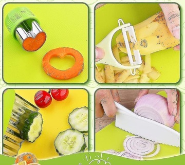 НАБОР БЕЗОПАСНЫХ НОЖЕЙ КУХОННЫЕ АКСЕССУАРЫ ДЛЯ ДЕТЕЙ MEGA SET XXL