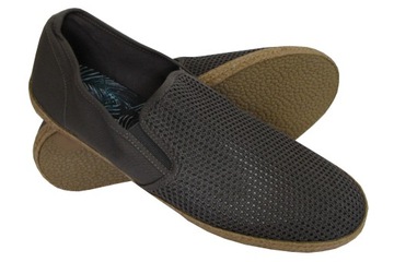 BUTY MĘSKIE TRAMPKI TENISÓWKI PEPEGI SLIP ON ESPADRYLE SZARE 43