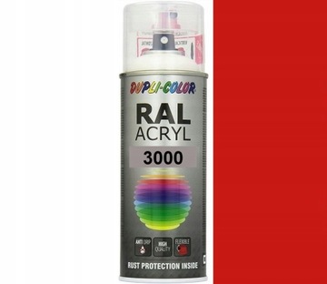 MOTIP RAL 3000 POŁYSK DUPLI-COLOR SPRAY FARBA AKRYL SPRAY 400 ML