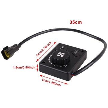 РЕГУЛЯТОР НАГРЕВА РУЧНОЙ ПЕРЕКЛЮЧАТЕЛЬ 12В/24В