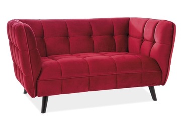 Sofa Castello 2 Velvet Bordowa-Wenge Bluvel 59
