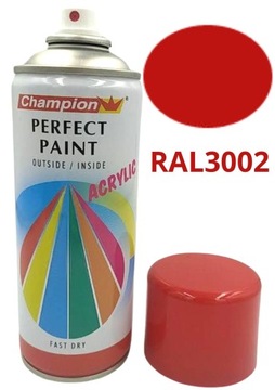 CZERWONA farba SPRAY aerozol 400ml RAL3002